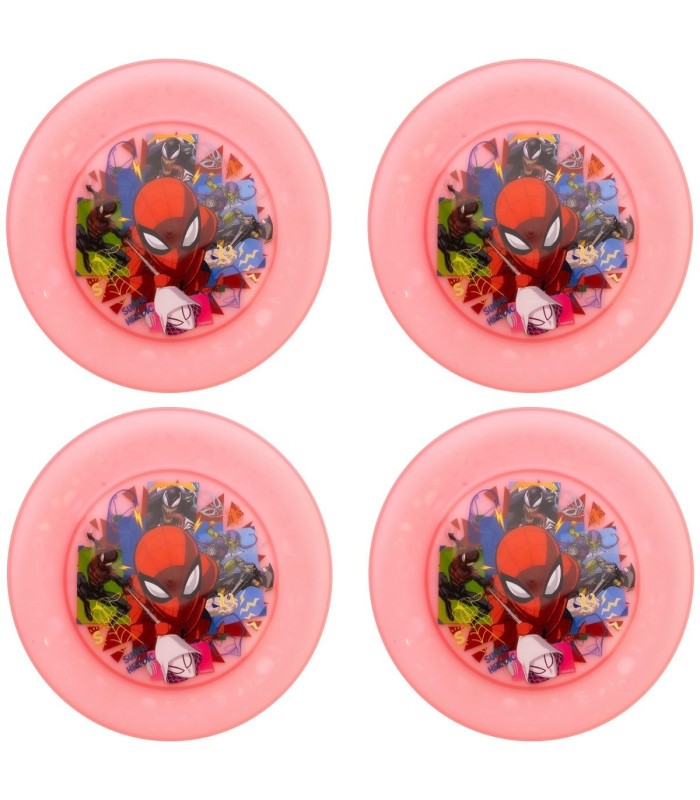 JOY 4 PCS PP PLATE SET SPIDERMAN