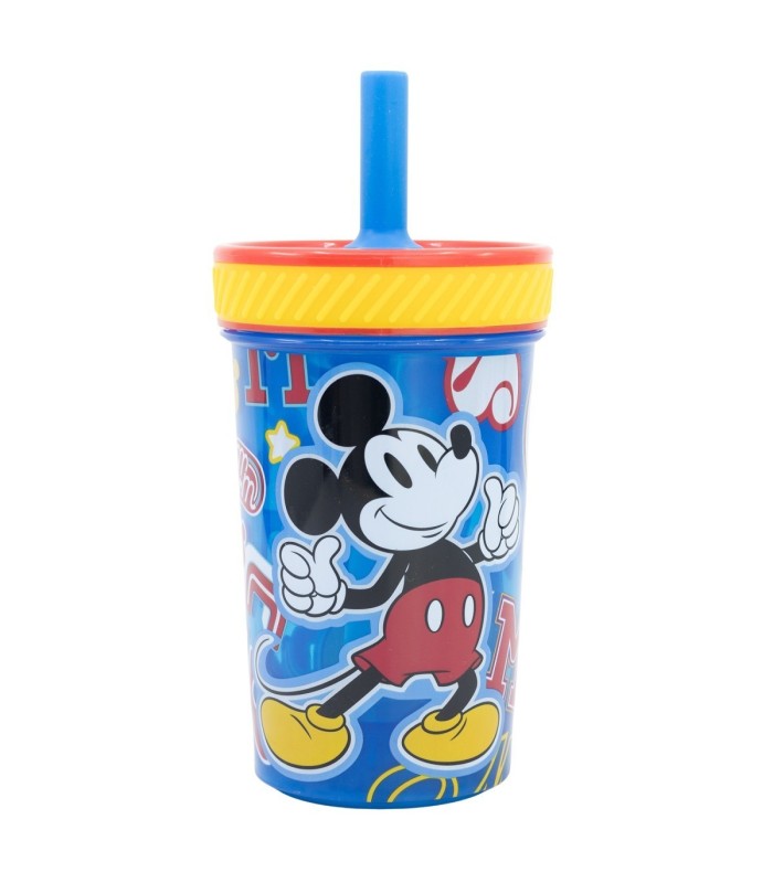 DROP SAFE SILICONE STRAW PP TUMBLER 370 ML MICKEY MOUSE COOL STUFF