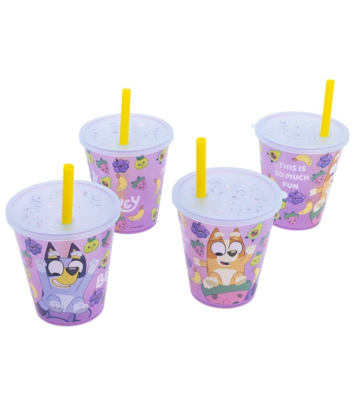 JOY 4 PCS SPORT TUMBLER SET 285 ML SET  BLUEY