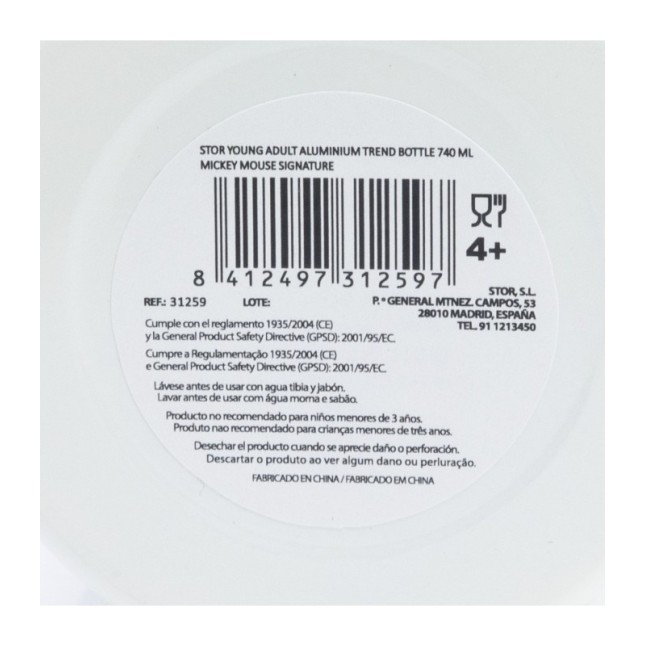 ALUMINIUM TREND BOTTLE 740 ML MICKEY MOUSE SIGNATURE