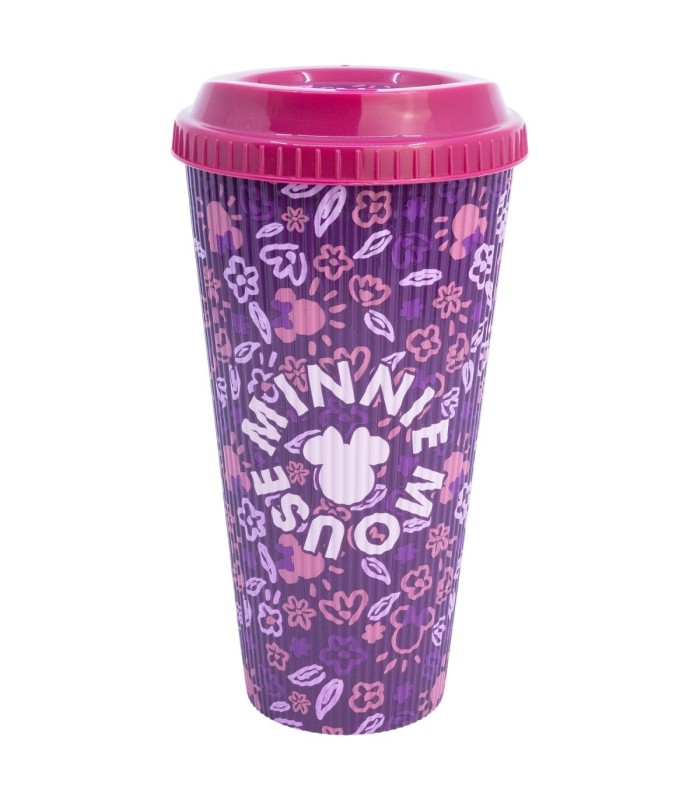 GROOVED PP COFFEE TUMBLER 790 ML MINNIE MOUSE CHERRYLICIOUS