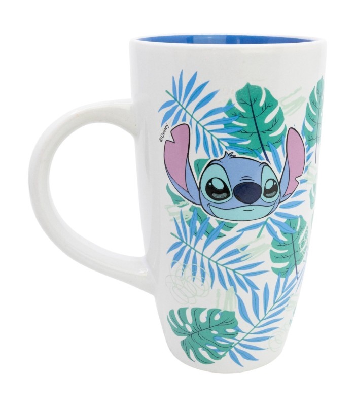 LATTE CERAMIC MUG 23 OZ IN GIFT BOX STITCH ALOHA