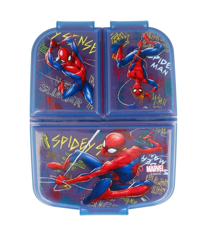 MULTI COMPARTMENT SANDWICH BOX SPIDERMAN GRAFFITI