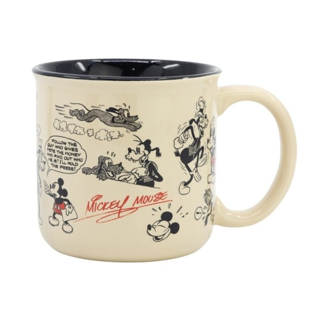 CERAMIC BREAKFAST MUG 14 OZ IN GIFT BOX MICKEY MOUSE VINTAGE