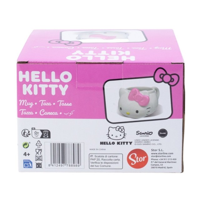 CERAMIC 3D MUG IN GIFT BOX HELLO KITTY 17 OZ
