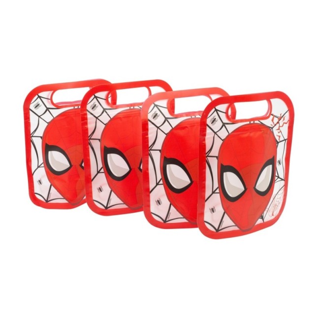 4 ZIPPER BAGS SET SPIDERMAN MOVING TARGET