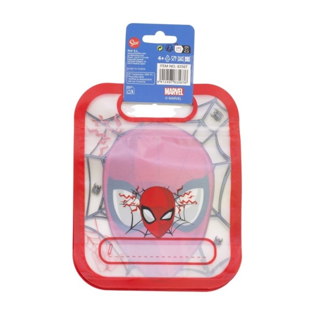 4 ZIPPER BAGS SET SPIDERMAN MOVING TARGET