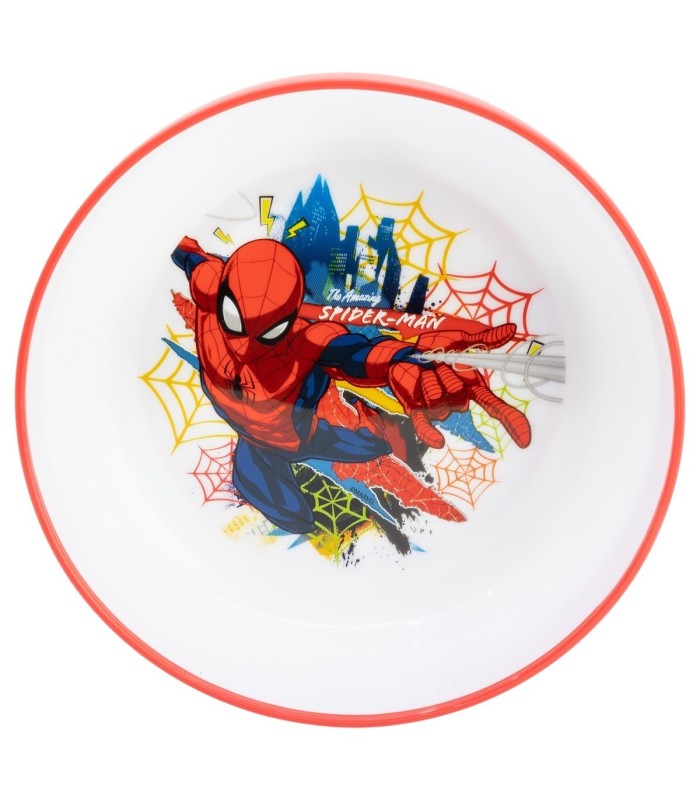 NON SLIP BICOLOR PREMIUM BOWL SPIDERMAN MOVING TARGET