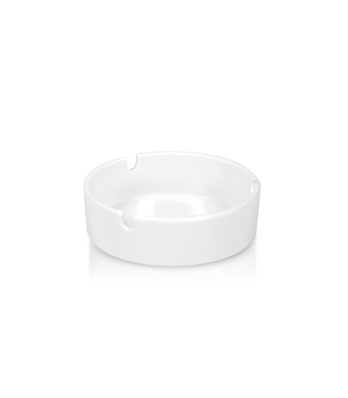 WHITE ROUND MELAMINE ASHTRAY (105X33 MM.)