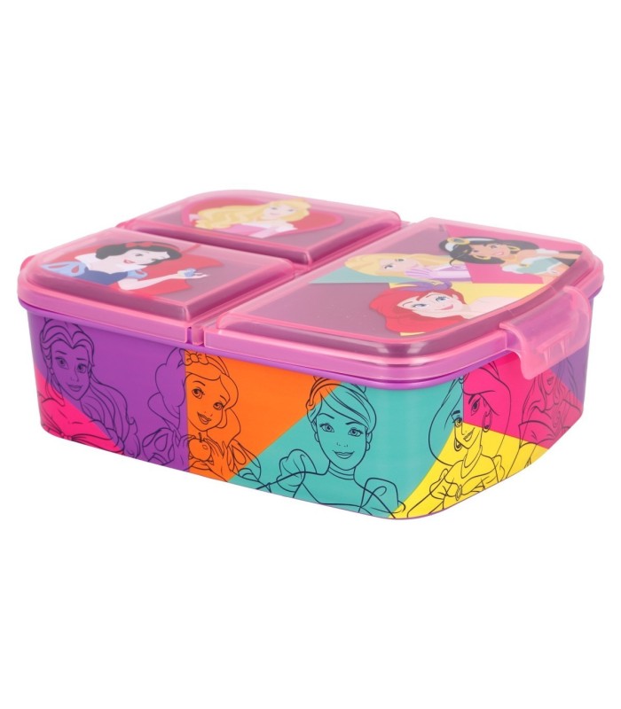 MULTI COMPARTMENT SANDWICH BOX PRINCESS BRIGHT & BOLD
