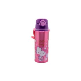 ALUMINIUM POP UP BOTTLE WITH STRAP 730 ML HELLO KITTY