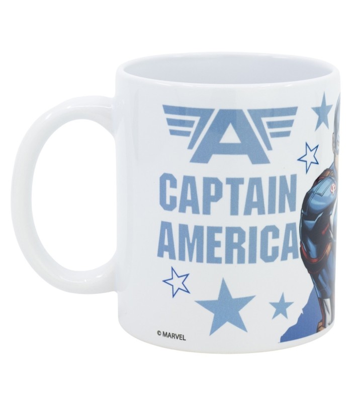 CERAMIC SB MUG 11 OZ IN BOX AVENGERS CAPTAIN AMERICA SHIELD ATTACK