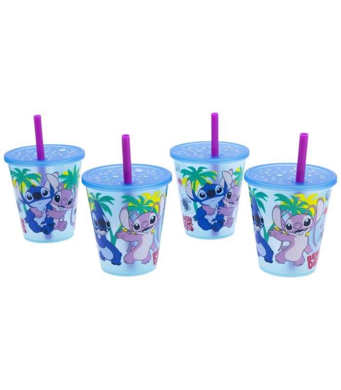 JOY 4 PCS SPORT TUMBLER SET 285 ML SET STITCH