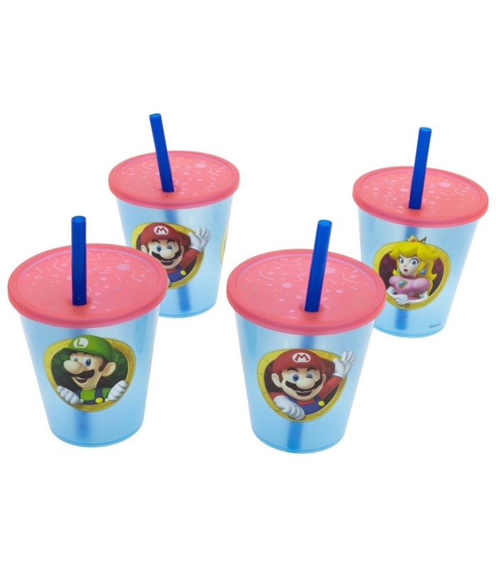 JOY 4 PCS SPORT TUMBLER SET 285 ML SET SUPER MARIO