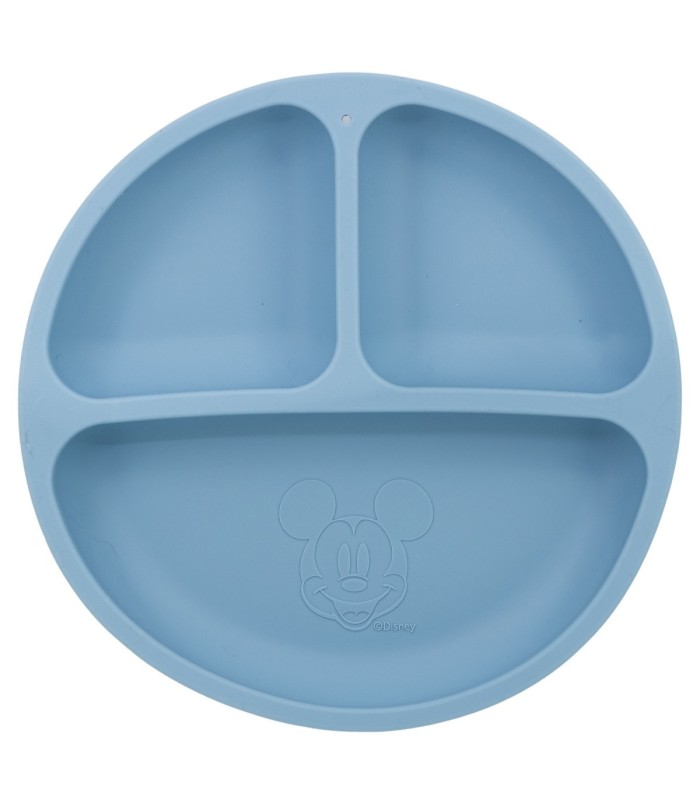 TODDLER DIVIDED SILICONE PLATE MICKEY MOUSE