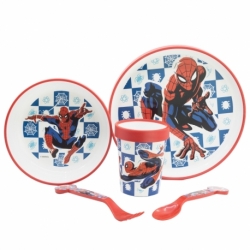 NON SLIP 5 PCS BICOLOR PREMIUM SET IN STANDARD BOX SPIDERMAN ARACHNID GRID