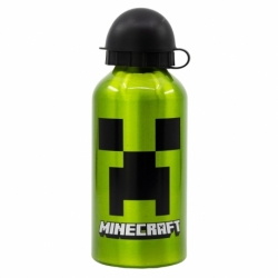 ALUMINIUM BOTTLE 400 ML MINECRAFT CREEPER GREEN