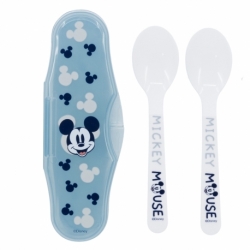 ESTUCHE TODDLER 2 CUCHARAS PP MICKEY MOUSE FULL OF SMILES