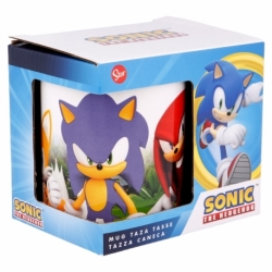 TAZA CERAMICA 325 ML EN CAJA REGALO SONIC