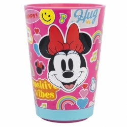 VASO ANTIVUELCO PP 470 ML MINNIE MOUSE FLOWER POWER