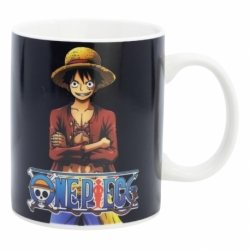 TAZA CERAMICA 325 ML CHANGING COLOR EN CAJA REGALO ONE PIECE