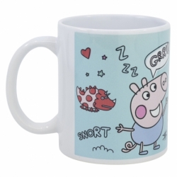 TAZA CERAMICA SUBLIMACION 325 ML EN CAJA DE REGALO PEPPA PIG