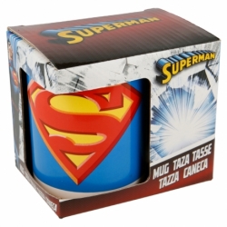 TAZA CERAMICA 325 ML EN CAJA REGALO SUPERMAN ICON