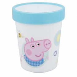 VASO ANTIDESLIZANTE PREMIUM BICOLOR 260 ML PEPPA PIG CORE