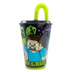 VASO CAÑA EASY 430 ML MINECRAFT