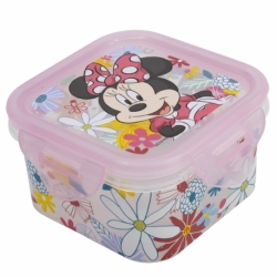 RECIPIENTE CUADRADO 290 ML MINNIE MOUSE SPRING LOOK