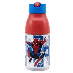 BOTELLA ECOZEN SIPPER PREMIUM 420 ML SPIDERMAN ARACHNID GRID