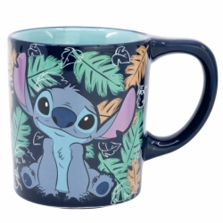 TAZA CERAMICA ANTIVUELCO 300 ML STITCH OHANA