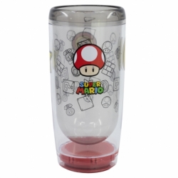 VASO PS DOBLE PARED ANTIVUELCO 625 ML SUPER MARIO POWER