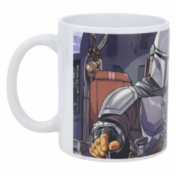 TAZA CERAMICA SUBLIMACION 325 ML EN CAJA DE REGALO MANDALORIAN