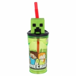 VASO FIGURITA 3D 360 ML MINECRAFT