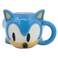 TAZA CERAMICA 3D EN CAJA DE REGALO SONIC HEAD