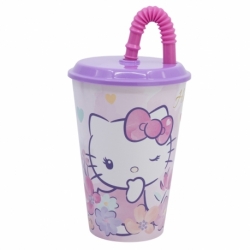 VASO CAÑA EASY 430 ML HELLO KITTY