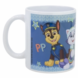 TAZA CERAMICA SUBLIMACION 325 ML EN CAJA DE REGALO PAW PATROL BOY PATCHED TOGETHER