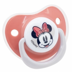 SET 2 CHUPETES TETINA ANATOMICA SILICONA 0 A 6 M CON FUNDA MINNIE MOUSE HEART FULL