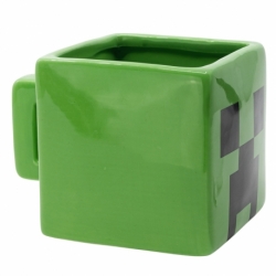 TAZA CERAMICA 3D 440 ML EN CAJA REGALO MINECRAFT