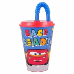 VASO CAÑA EASY 430 ML CARS LETS RACE