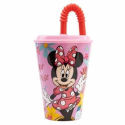 VASO CAÑA EASY 430 ML MINNIE MOUSE SPRING LOOK