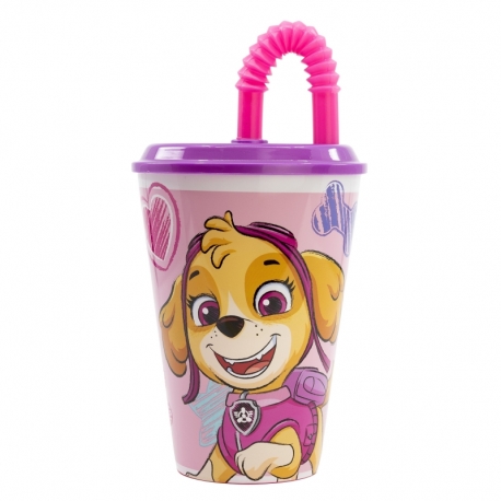 VASO CAÑA EASY 430 ML PAW PATROL GIRL SKETCH ESSENCE