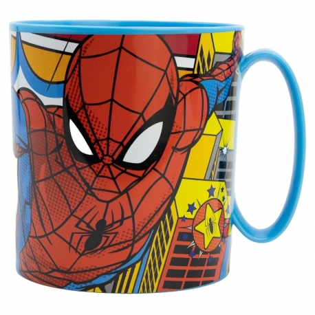 TAZA MICRO 390 ML SPIDERMAN MIDNIGHT FLYER