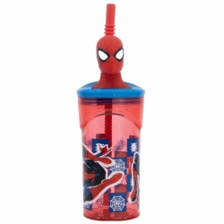 VASO FIGURITA 3D 360 ML SPIDERMAN MIDNIGHT FLYER