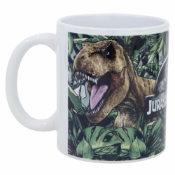 TAZA CERAMICA SUBLIMACION 325 ML EN CAJA DE REGALO JURASSIC WORLD