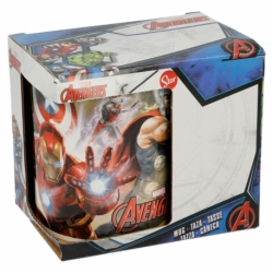 TAZA CERAMICA 325 ML EN CAJA REGALO AVENGERS DUST