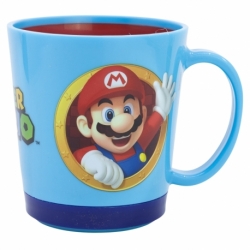 TAZA ANTIVUELCO PP 410 ML SUPER MARIO FUN EMOTION