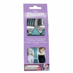 SET DE 2 CUBIERTOS METALICOS FROZEN TRUST THE JOURNEY