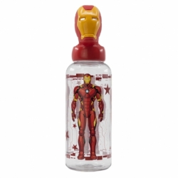 BOTELLA FIGURITA 3D 560 ML AVENGERS INVINCIBLE FORCE IRON MAN